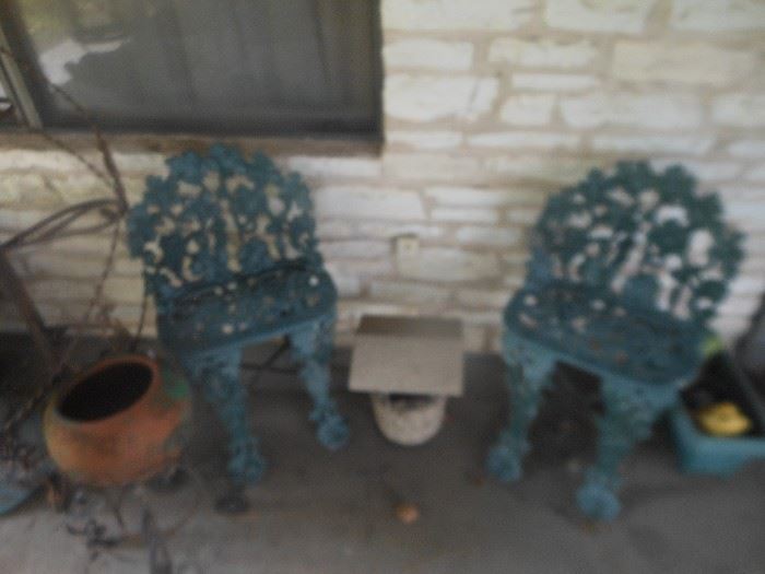 Decorative patio chairs