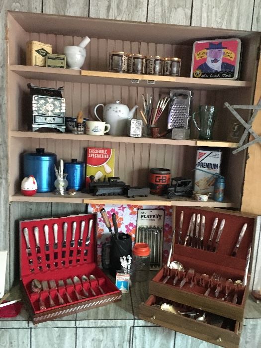We are still adding to this collection of kitchen and other cute mid century items