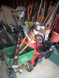 Ariens snow blower and seed spreader