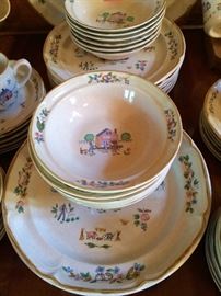 large collection of "Heartland Village" dinnerware