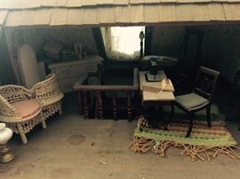 Interior Victorian Miniature Doll House Furnished