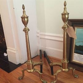 Brass Andirons