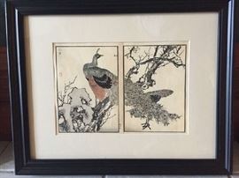 Maekawa Bunrei, Woodblock from "Bunrei's Painting Manual" circa 1885