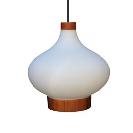 Danish Modern glass lamp