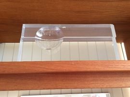 Lucite 2 piece moveable sculpture $200