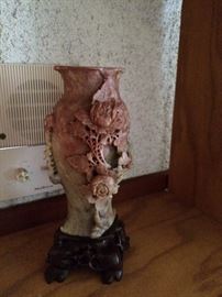 Chinese Antique Soap stone Vase 