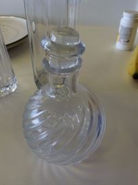 Baccarat Perfume Bottle -etched Base $80