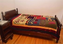 Vintage Mahogany Twin Bed, Headboard & Footboard (There are a pair of these.)