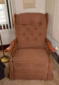 Vintage Tufted Rocking Chair / Recliner