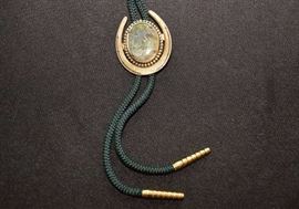 Bolero Tie - Horseshoe with Hard Stone Center