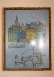 Vintage Framed Needlepoint