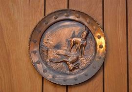 Copper Hunting Themed Plates