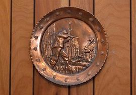 Copper Hunting Themed Plates