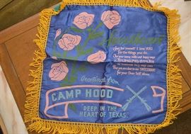 Vintage Military Souvenir Pillow Cases / Shams