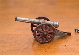 Vintage Diecast Cast Iron Toy Canon  