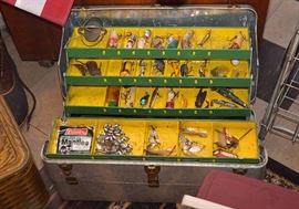 Fishing Tackle Box with Lures & Accessories