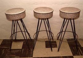 Set of 3 Vintage Bar Stools