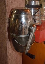 Vintage Chrome Wall Mount Ice Crusher
