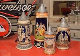 Vintage Beer Steins