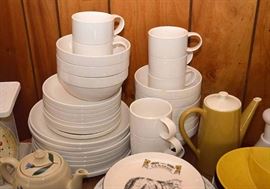Set of White Everyday Dishes
