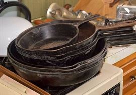 Vintage Cast Iron Skillets