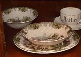 Johnson Brothers China Set - "The Friendly Village" Pattern