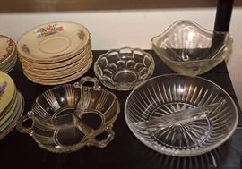 Pressed Glass Serving Pieces