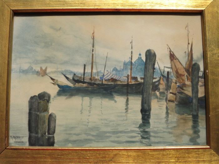 "Venezia" 1899, by Matthias Alten, 1871-1938, Listed, 