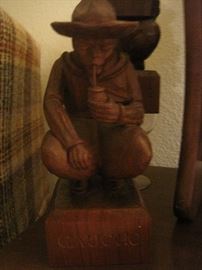 CARVED WOOD GAUCHO