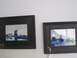 DELFT FRAMED PLAQUES