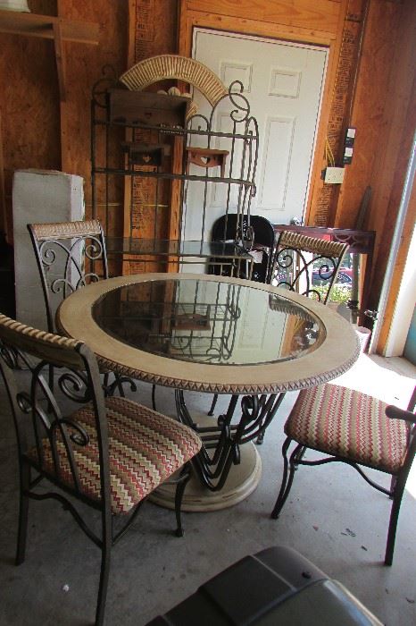 Refinished &  Reupholstered Chairs Kitchen Table 
