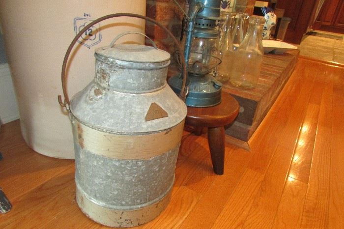 4 gallon galvanized cream pail