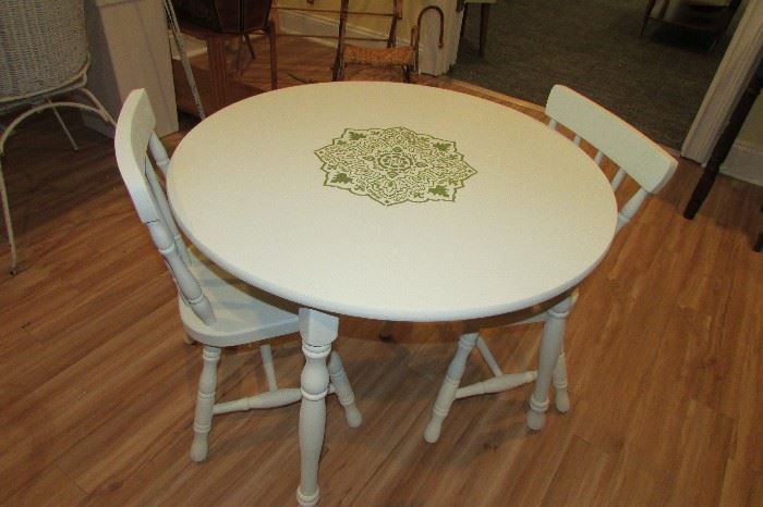 Hand painted children's table and chair set
