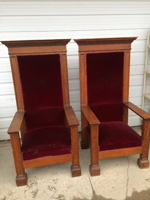 Oak High Priest Chairs