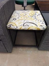 PAIR OF OUTDOOR LAMP TABLES