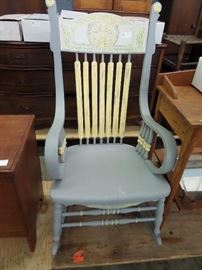 PAINTED ANTIQUE ROCKING CHAIR