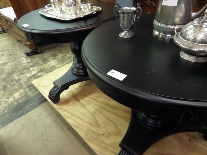 PAIR OF MODERN CAFE TABLES