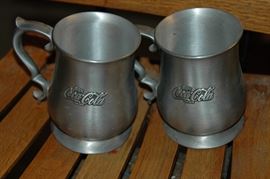 Coca-Cola Pewter mugs