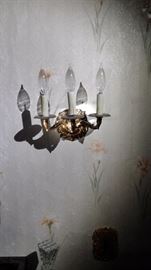 One of a pair of small sconces
