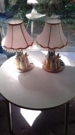 Pair of Disney Princess lamps