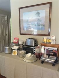 Some of the many small appliances available for sale