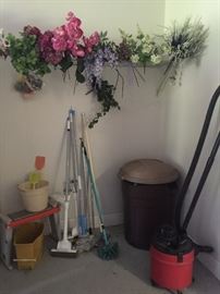 One of two shop vacs, this one is the smaller of the two.