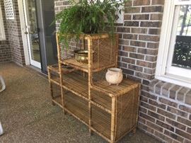 Great rattan display for your porch!
