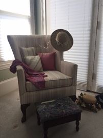 Lovely chair and ottoman