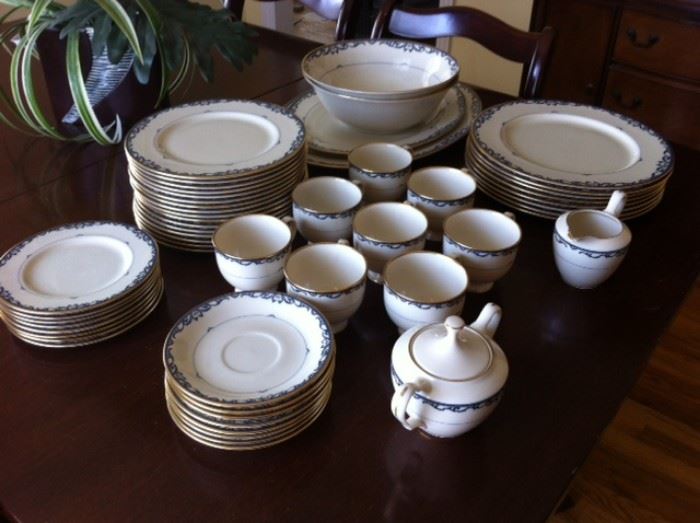 Lenox China, Liberty pattern.  Service for 8 plus extra luncheon and serving pieces