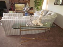 Sofa Table, Walter E. Smithe sectional sofa. Excellent condition