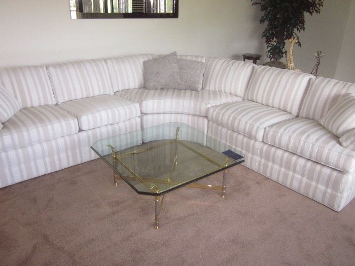 Sectional Sofa, Coffee Table. Excellent Condition. 
