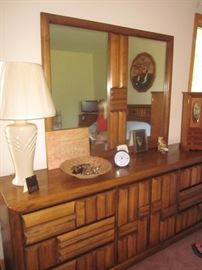 Lane Bedroom set, Queen set.  Nightstand, Headboard, dresser, armoire 