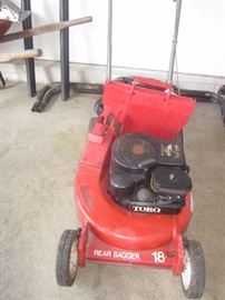 Toro Lawnmower with bag