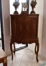 Antique Carved French Cabinet with Ballet Motif